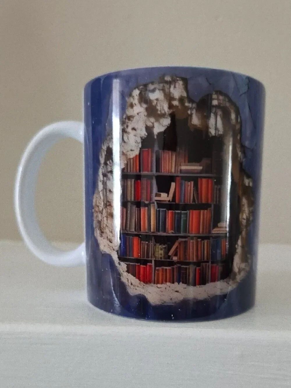 NWOT Ceramic Book-Print Mug - Picture 2 of 5